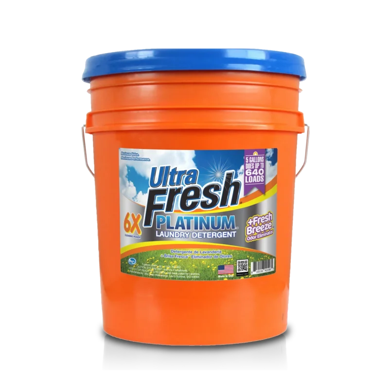 Ultra Fresh 6X Platinum Laundry Detergent + Fresh Breeze Odor Eliminator - 5 Gallons