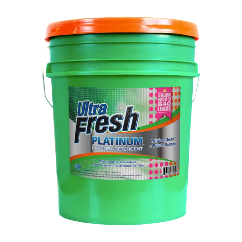 Ultra Fresh 3X Platinum Laundry Detergent - Original Green + Fabric Softener - 5 Gallons