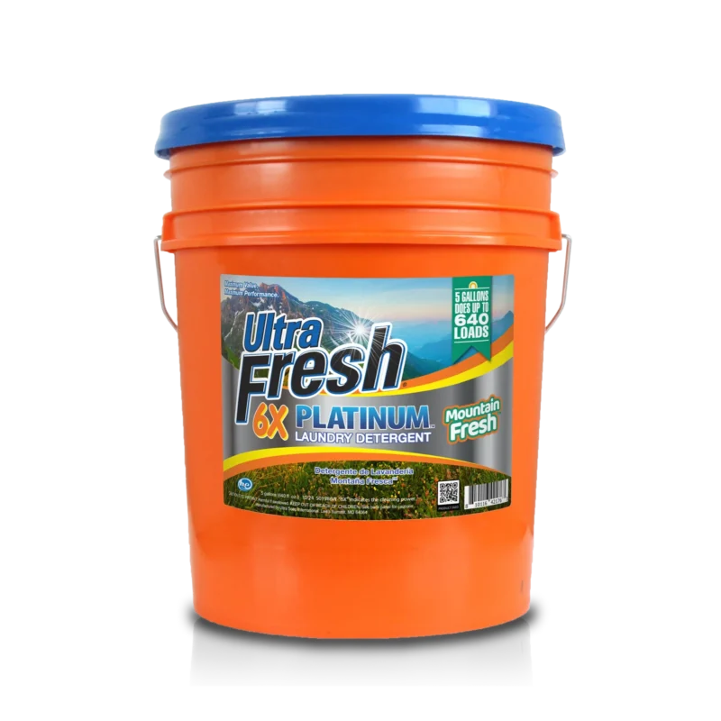 Ultra Fresh 6X Platinum Laundry Detergent - Mountain Fresh - 5 Gallons