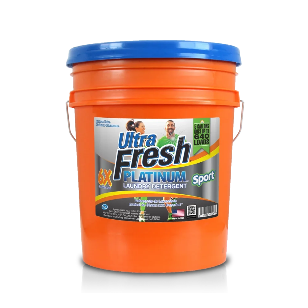 Ultra Fresh 6X Platinum Laundry Detergent – Sport (5 Gallon Bucket)