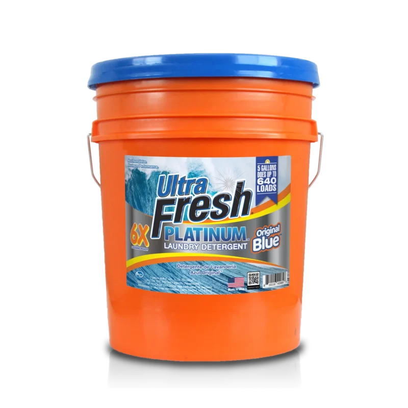 Ultra Fresh 6X Platinum Laundry Detergent - Original Blue - 5 Gallons