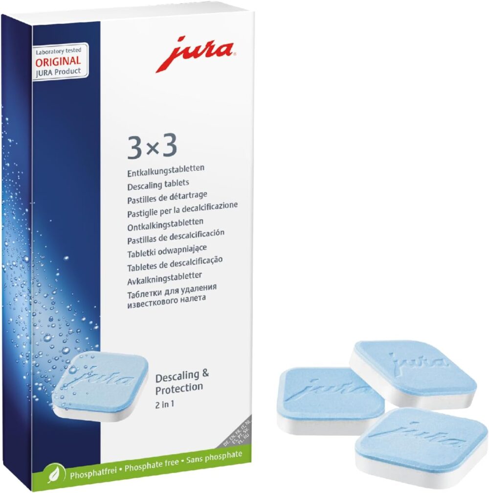 Jura Decalcifying Tablets 3×3 (9 pieces)