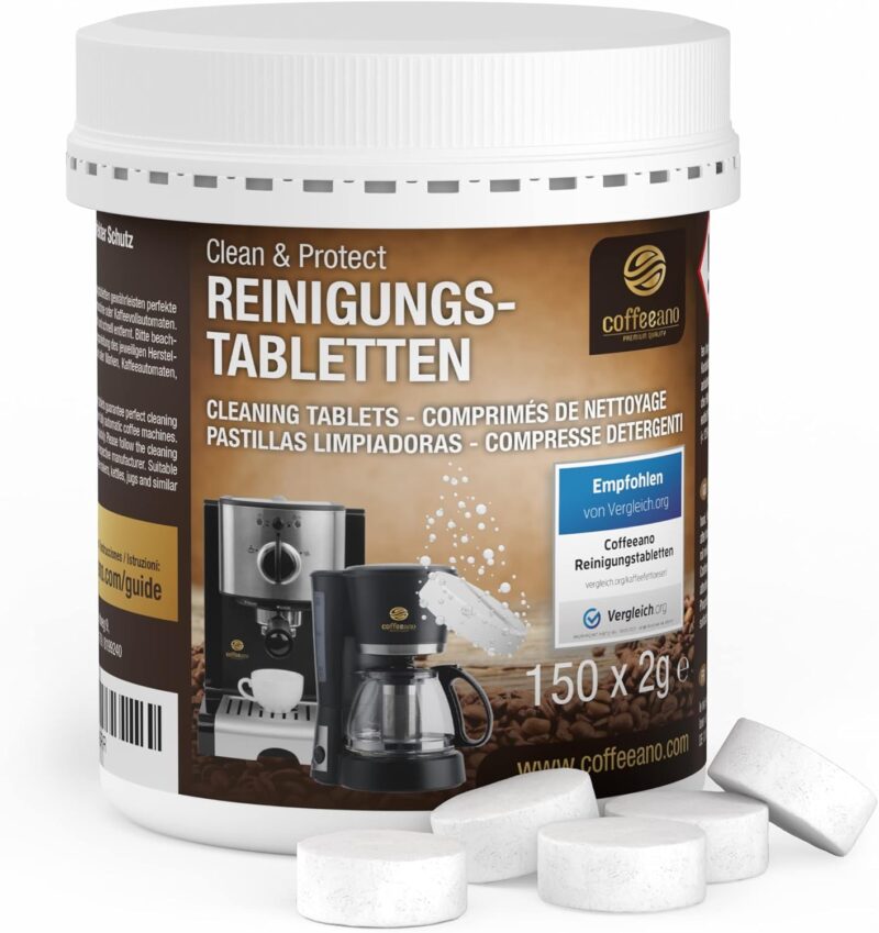 Coffeeano 150 Cleaning Tablets for Fully Automatic Coffee Machines and Coffee Machines