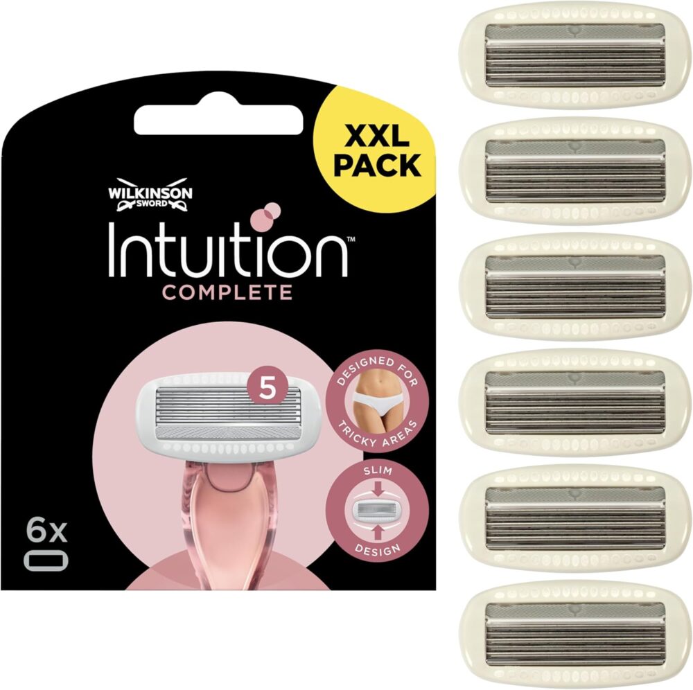 Wilkinson Sword Intuition Complete Razor Blades for Women, Skin Protect Gel, Razor for Everyday Care
