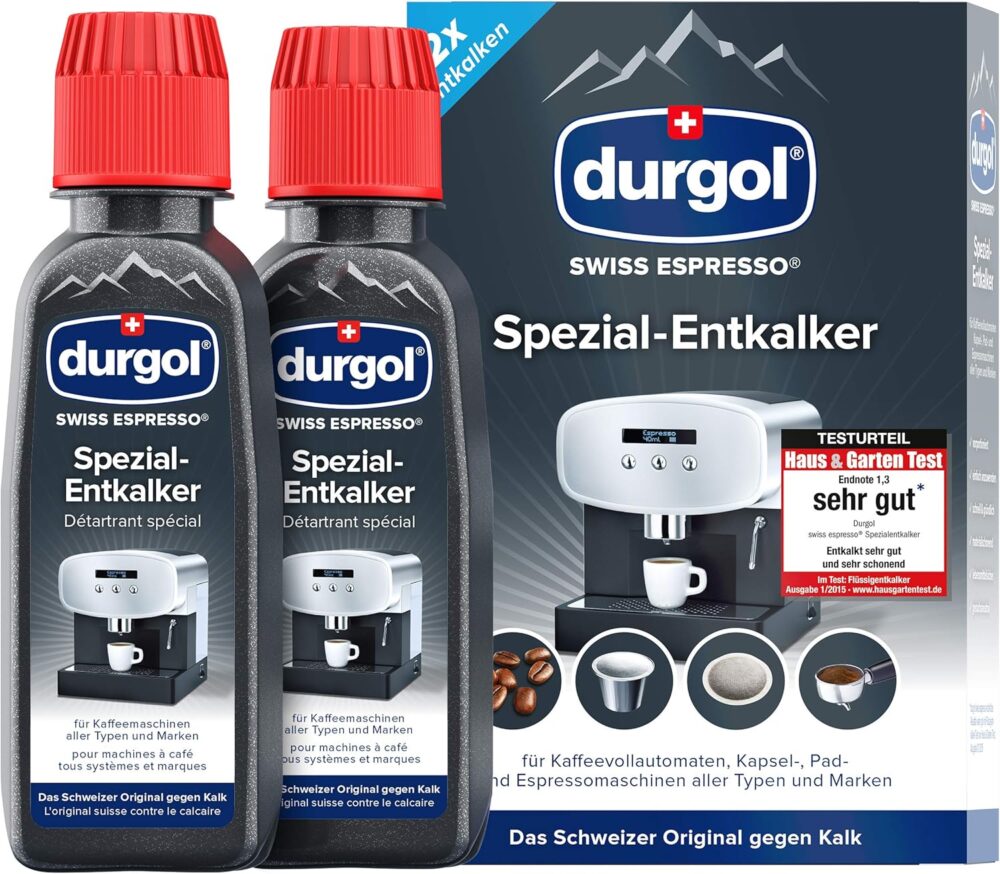 durgol swiss espresso special descaler 2x125ml
